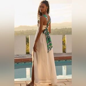 NWT! By Anthropologie Square-Neck Midi Dress - Multiple🍬